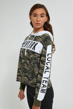 تنزيل الصورة على معرض الصور، Redtag-Red-Printed-Hooded-SweaT-Shirt-Sweatshirts-Women's-0