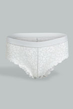 Load image into Gallery viewer, Redtag-Sage/Pale-Pink-Plain-Lace-Boyleg-Brief-(2-Pack)-Briefs-Boyleg-Women's-