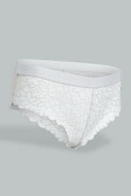 Load image into Gallery viewer, Redtag-Sage/Pale-Pink-Plain-Lace-Boyleg-Brief-(2-Pack)-Briefs-Boyleg-Women's-