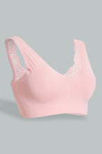 Load image into Gallery viewer, Redtag-Pale-Pink-Plain-Padded-Lace-Comfort-Bra-Colour:Assorted,-Filter:Women's-Clothing,-New-In,-New-In-Women,-Non-Sale,-S22A,-Section:Women,-Women-Bras-Women's-