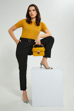 تنزيل الصورة على معرض الصور، Redtag-Yellow-Textured-Top-Tops-Women's-0