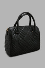 Load image into Gallery viewer, Redtag-Black-Quilted-Day-Bag-Colour:Black,-Filter:Women's-Accessories,-New-In,-New-In-Women-ACC,-Non-Sale,-W21B,-Women-Handbags-Women-