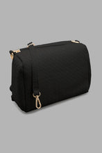 Load image into Gallery viewer, Redtag-Black-Weave-Embellished-Day-Bag-Colour:Black,-Filter:Women's-Accessories,-New-In,-New-In-Women-ACC,-Non-Sale,-W21B,-Women-Handbags-Women-