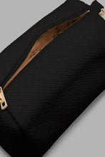 Load image into Gallery viewer, Redtag-Black-Weave-Embellished-Day-Bag-Colour:Black,-Filter:Women's-Accessories,-New-In,-New-In-Women-ACC,-Non-Sale,-W21B,-Women-Handbags-Women-