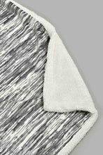تنزيل الصورة على معرض الصور، Redtag-Grey-Reversible-Textured-Blanket-(Single-Size)-Blankets-Home-Bedroom-