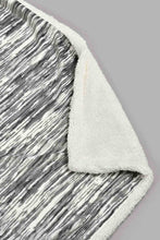 تنزيل الصورة على معرض الصور، Redtag-Grey-Reversible-Textured-Blanket-(Double-Size)-Blankets-Home-Bedroom-