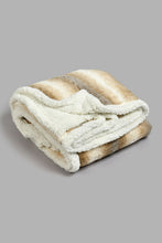 Load image into Gallery viewer, Redtag-Beige-Reversible-Animal-Print-Blanket-(Single-Size)-Blankets-Home-Bedroom-