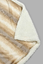 Load image into Gallery viewer, Redtag-Beige-Reversible-Animal-Print-Blanket-(Single-Size)-Blankets-Home-Bedroom-
