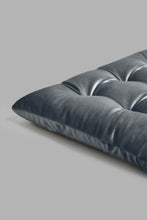 تنزيل الصورة على معرض الصور، Redtag-Grey-Velvet-Chair-Pad-Chairpads-Home-Bedroom-
