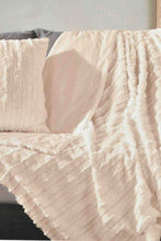 Load image into Gallery viewer, Redtag-Beige-Faux-Fur-Throw-Throws-Home-Bedroom-
