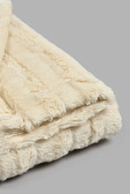 Load image into Gallery viewer, Redtag-Beige-Faux-Fur-Throw-Throws-Home-Bedroom-