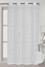 Load image into Gallery viewer, Redtag-White-1-Piece-Geometric-Clip-Pattern-Sheer-Curtain-Curtains-Home-Bedroom-