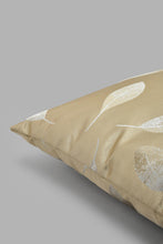 تنزيل الصورة على معرض الصور، Redtag-Beige-Leaf-Jacquard-Cushion-Cushions-Home-Bedroom-