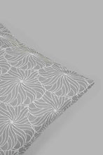 تنزيل الصورة على معرض الصور، Redtag-Grey-Floral-Jacquard-Cushion-Cushions-Home-Bedroom-