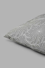 تنزيل الصورة على معرض الصور، Redtag-Grey-Floral-Jacquard-Cushion-Cushions-Home-Bedroom-