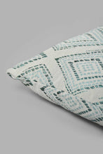 تنزيل الصورة على معرض الصور، Redtag-Green-Geometric-Jacquard-Cushion-Cushions-Home-Bedroom-
