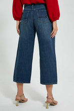 Load image into Gallery viewer, Redtag-Blue-Wide-Leg-Denim-Jeans-Regular-Fit-Women's-