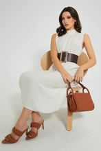 تنزيل الصورة على معرض الصور، Redtag-Pleated-Dress-With-Belt-Dresses-Women's-0