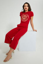 Load image into Gallery viewer, Redtag-Red-Wide-Leg-Pant-Trousers-Women's-0