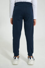 Load image into Gallery viewer, Redtag-Navy-Jogpant-With-Print-Joggers-Boys-2 to 8 Years