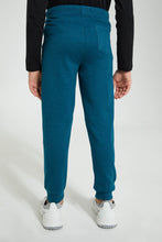 Load image into Gallery viewer, Redtag-Green-Marl-Jogpant-With-Print-Joggers-Boys-2 to 8 Years