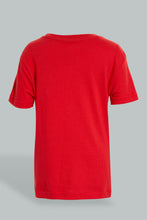 تنزيل الصورة على معرض الصور، Redtag-Red-Robot-Print-Short-Sleeve-T-Shirt-And-Long-Pant-Pyjamas-Pyjama-Sets-Boys-2 to 8 Years