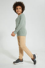 تنزيل الصورة على معرض الصور، Redtag-Green-Crew-Neck-Pullover-Pullovers-Boys-2 to 8 Years