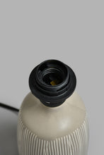 تنزيل الصورة على معرض الصور، Redtag-Beige-Ceramic-Textured-Table-Lamp-Table-Lamps-Home-Decor-