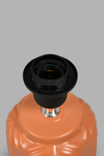 Load image into Gallery viewer, Redtag-Rust-Ceramic-Embossed-Base-Table-Lamp-Colour:Rust,-Filter:Home-Decor,-HMW-HOM-Table-Lamps,-New-In,-New-In-HMW-HOM,-Non-Sale,-S22A,-Section:Homewares-Home-Decor-