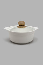 Load image into Gallery viewer, White Serving Dish With Glass Lid (6 Piece)