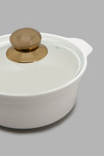 Load image into Gallery viewer, White Serving Dish With Glass Lid (6 Piece)