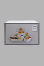 Load image into Gallery viewer, White Serving Dish With Glass Lid (6 Piece)
