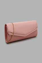 Load image into Gallery viewer, Redtag-Pink-Envelope-Clutch-With-Metal-Bar-Clutches-Women-