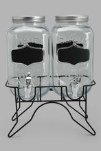 Load image into Gallery viewer, Redtag-Clear-Beverage-Dispenser-With-Stand-(2-Piece)-Beverage-Dispenser-Home-Dining-