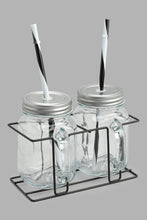 Load image into Gallery viewer, Redtag-Clear-Beverage-Dispenser-With-Mason-Jar-&-Stand-(5-Piece)-Beverage-Dispenser-Home-Dining-