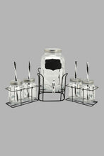 تنزيل الصورة على معرض الصور، Redtag-Clear-Beverage-Dispenser-With-Mason-Jar-&-Stand-(5-Piece)-Beverage-Dispenser-Home-Dining-
