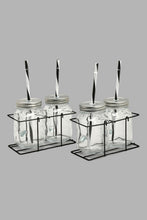 تنزيل الصورة على معرض الصور، Redtag-Clear-Beverage-Dispenser-With-Mason-Jar-&-Stand-(5-Piece)-Beverage-Dispenser-Home-Dining-