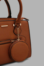 Load image into Gallery viewer, Redtag-Tan-Embellsihed-Day-Bag-Cross-Body-Bags-Women-