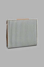 Load image into Gallery viewer, Redtag-White-And-Tan-Nautical-Stripe-Purse-Purses-Women-