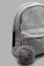 Load image into Gallery viewer, Redtag-Grey--Embellished-Backpack-Backpacks-Girls-