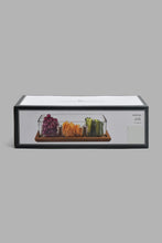 تنزيل الصورة على معرض الصور، Redtag-Clear-Glass-Salad-Bowl-With-Wooden-Tray-(2-Piece)-Serving-Bowls-Home-Dining-