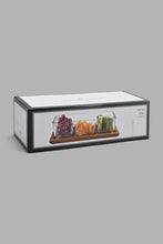 تنزيل الصورة على معرض الصور، Redtag-Clear-Glass-Salad-Bowl-With-Wooden-Tray-(2-Piece)-Serving-Bowls-Home-Dining-