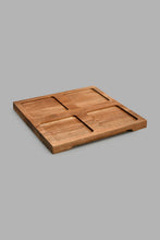 تنزيل الصورة على معرض الصور، Redtag-Clear-Glass-Square-Bowl-With-Wooden-Tray-(4-Piece)-Serving-Bowls-Home-Dining-