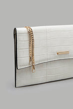 Load image into Gallery viewer, Redtag-White-Clutch-Bag-With-Texture-Colour:White,-Filter:Women's-Accessories,-New-In,-New-In-Women-ACC,-Non-Sale,-W21B,-Women-Clutches-Women-