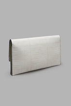 Load image into Gallery viewer, Redtag-White-Clutch-Bag-With-Texture-Colour:White,-Filter:Women's-Accessories,-New-In,-New-In-Women-ACC,-Non-Sale,-W21B,-Women-Clutches-Women-