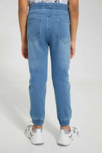 تنزيل الصورة على معرض الصور، Redtag-Lightwash-Elasticated-Waist-Jogger-Jean-Jeans-Jogger-Fit-Boys-2 to 8 Years