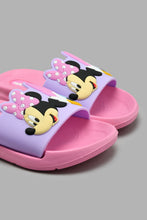 Load image into Gallery viewer, Redtag-Pale-Pink-Minnie-Character-Slide-Sliders-Girls-3 to 5 Years