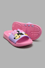 Load image into Gallery viewer, Redtag-Pale-Pink-Minnie-Character-Slide-Sliders-Girls-3 to 5 Years