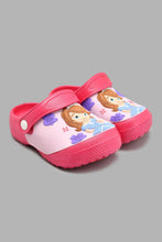 Load image into Gallery viewer, Redtag-Fuchsia-Sofia-Character-Slide-Sliders-Girls-3 to 5 Years