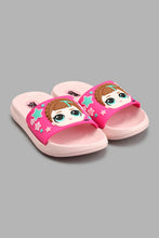 Load image into Gallery viewer, Redtag-Pale-Pink-L.O.L-Character-Slide-Sliders-Girls-3 to 5 Years